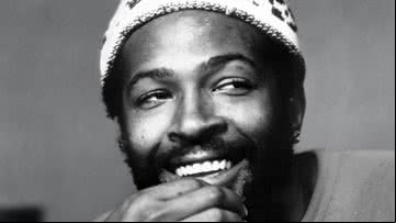 O cantor Marvin Gaye - Domínio Público