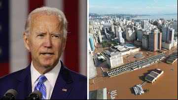 Joe Biden lamentou a situação no Rio Grande do Sul - Getty Images