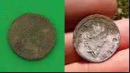 Moedas romanas descobertas nas Ilhas do Canal - Divulgação/Dig Alderney