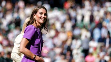 Princesa Kate Middleton durante a final de Wimbledon - Getty Images
