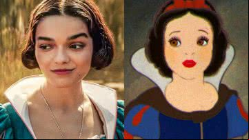 As duas versões de 'Branca de Neve' - Divulgação/Disney
