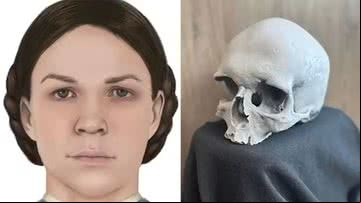 Esther Granger e seu crânio - Reprodução/Kane County Coroner's Office