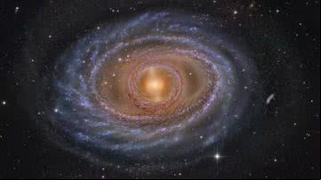 Imagem de galaxia espiral registrada pela NASA - Divulgação/NASA