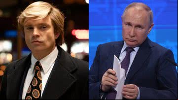 Sebastian Stan como Donald Trump em 'O Aprendiz' (2024) e o presidente russo Vladimir Putin - Reprodução/Diamond Films / Getty Images