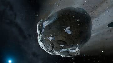 Imagem meramente ilustrativa de asteroide - Wikimedia Commons
