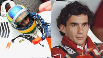 Bruno Senna (à esqu.) e Ayrton (à dir.) - Getty Images