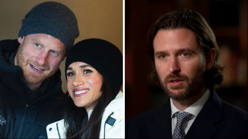 Príncipe Harry, Meghan Markle e Jason Knauf - Getty Images; Reprodução