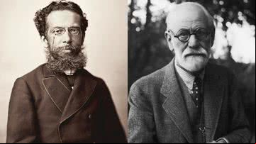 Machado de Assis (à esqu.) e a Freud (à dir.) - Arquivo Nacional e Getty Images
