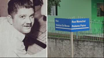 Rua Marechal Rubens Paiva no Paraná - Divulgação/Secretaria de Cultura de SP; Reprodução/Google
