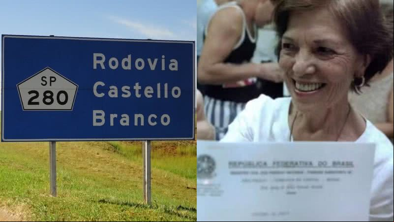 Deputado propõe renomear rodovia Castello Branco para Eunice Paiva - Reprodução