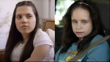"A Órfã da vida real", Natalia Grace (à esq.) e sua representação na série (à dir.) - Divulgação