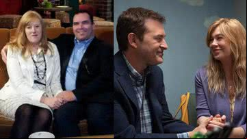 Michael e Kristine Barnett (realidade X ficção) - Arquivo pessoal; divulgação/Disney+