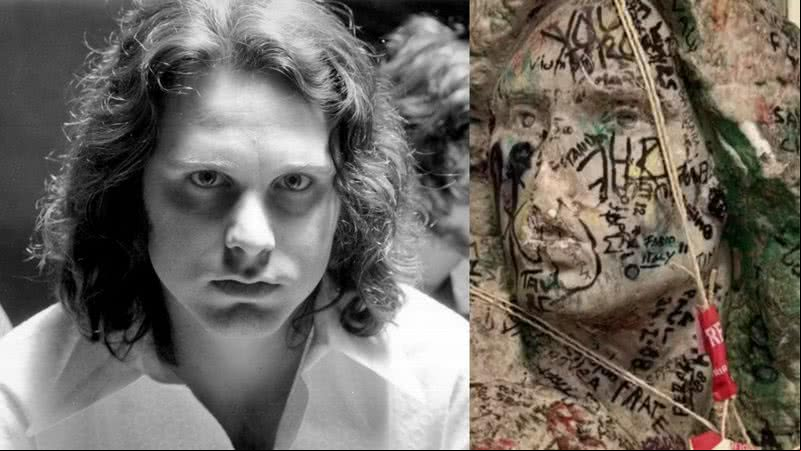 Busto de Jim Morrison foi encontrado - Getty Images; Divulgação