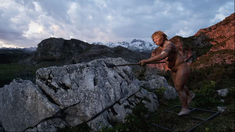 Imagem ilustrativa de um neandertal - Getty Images