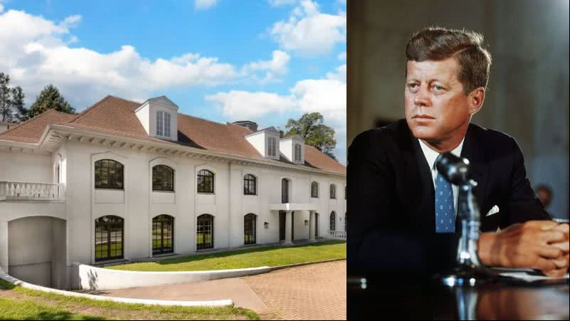 Mansão no local onde viveu JFK - Divulgação/Rinze van Brug; Getty Images