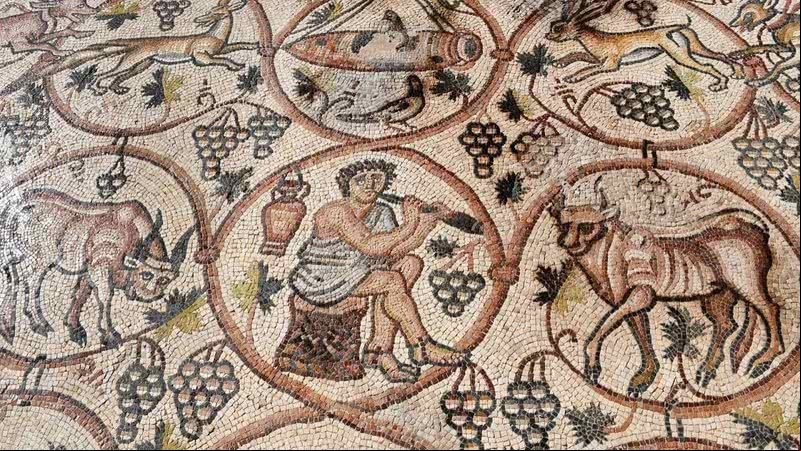 Registro do mosaico bizantino - Emil Aladjem, Autoridade de Antiguidades de Israel