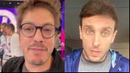 Os comediantes Fábio Porchat e Leo Lins, respectivamente - Reprodução/Instagram