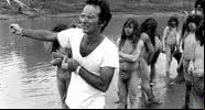 Cienasta Ruggero Deodato no set de filmagem do Holocausto Canibal - Divulgação