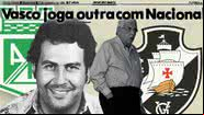 Eurico Miranda ex-presidente do Vasco da Gama e Pablo Escobar - Getty Images, Wikimedia Commons e reprodução