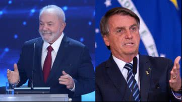 Á esquerda imagem de Lula e à direita imagem de Bolsonaro - Getty Images