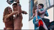 Imagens do casal em cima de semáforo - Reprodução / Instagram