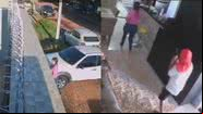 Imagens de câmeras de segurança do crime na cidade de Luís Eduardo Magalhães, na Bahia - Reprodução/Vídeo/YouTube/@uol