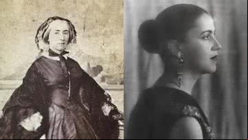 A Condessa de Barral e a artista modernista Tarsila do Amaral - Wikimedia Commons / Coleção Princesa Isabel e Domínio público / O Estado de São Paulo - Seção de Periódicos da Biblioteca Mário de Andrade
