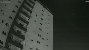 Prédio em Praia Grande - Divulgação / vídeo / G1