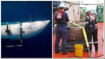 Novos destroços do Titan foram encontrados - Divulgação/OceanGate/Guarda Costeira