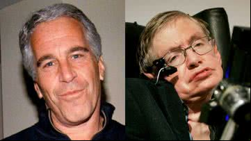 Jeffrey Epstein e Stephen Hawking - Divulgação/Getty Images