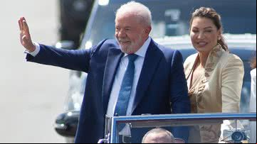 Lula durante a cerimônia de posse - Getty Images