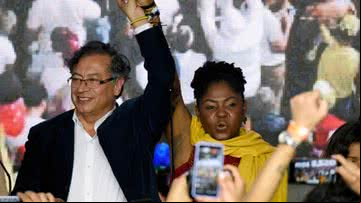 Gustavo Petro e a vice, Francia Márquez - Getty Images