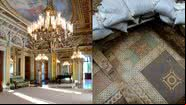 Piso histórico encontrado no Palácio do Catete - Jonas de Carvalho e Divulgação/Tomaz Silva/Agência Brasil