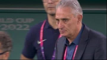 O técnico Tite durante a Copa do Mundo - Reprodução/Vídeo